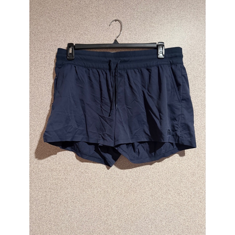 The North Face Aphrodite 2.0 Navy Blue Herringbone Hiking Shorts Womens XL